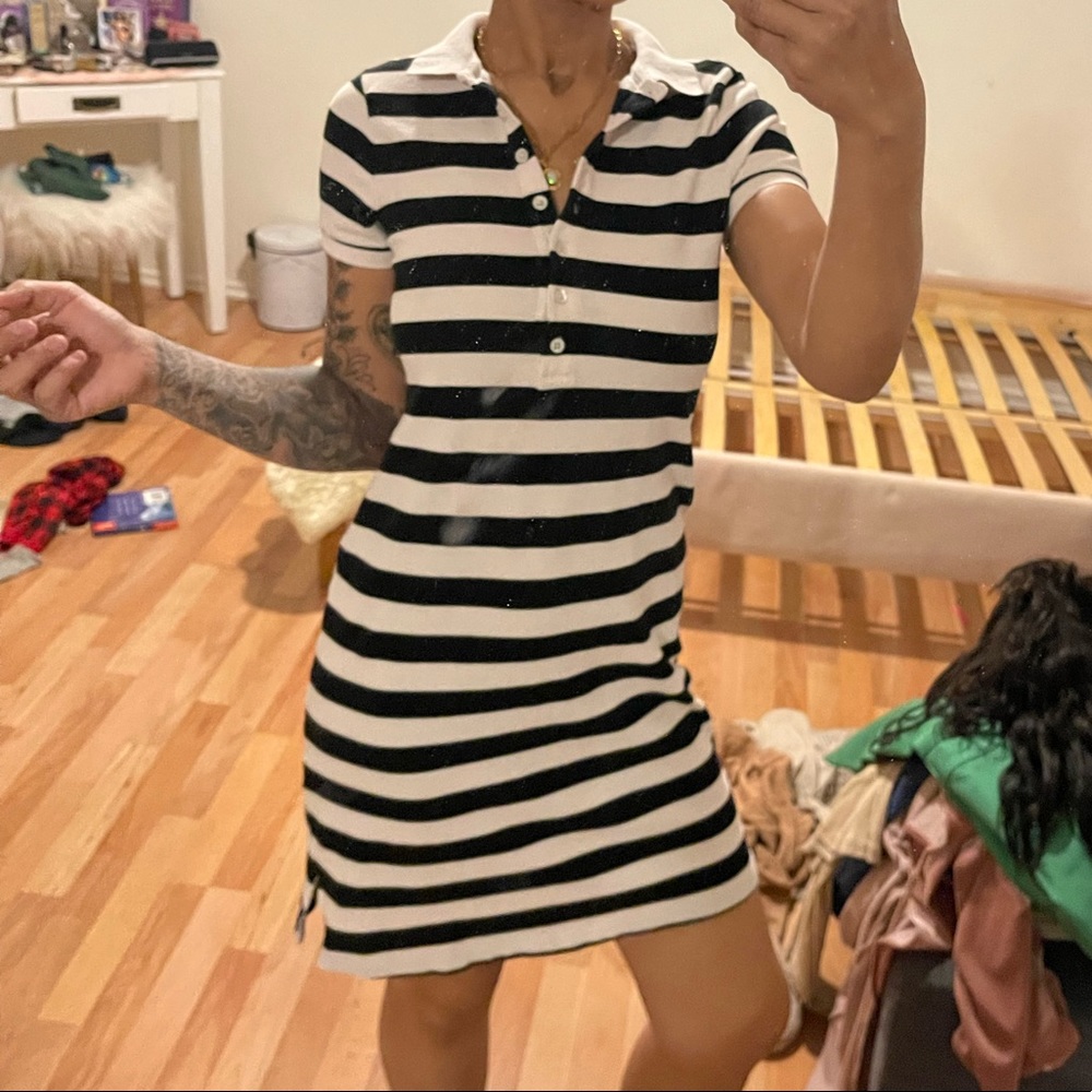 Black and white dress